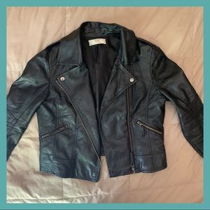 Faux leather jacket